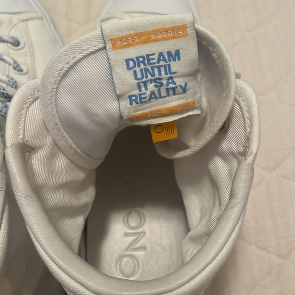 ONCEPT NYC size 8 blue/yellow/whote high tops - Picture 4 of 7